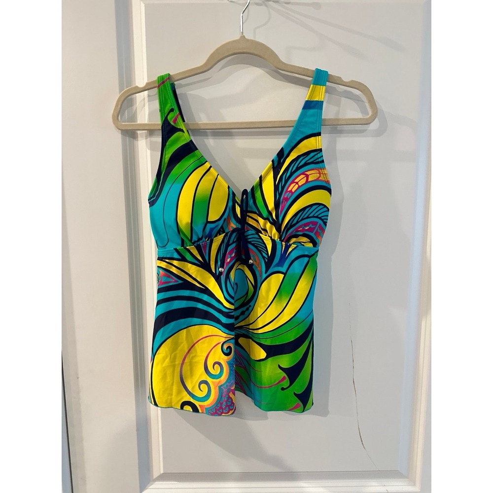 Venus Swimsuit Top Only Tropical Print Size 8